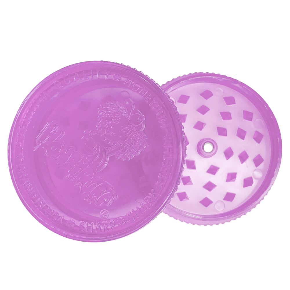 GRINDER HONEYPUFF MAGNETICO DE ACRILICO 60 MM 3 PZS LILA-2