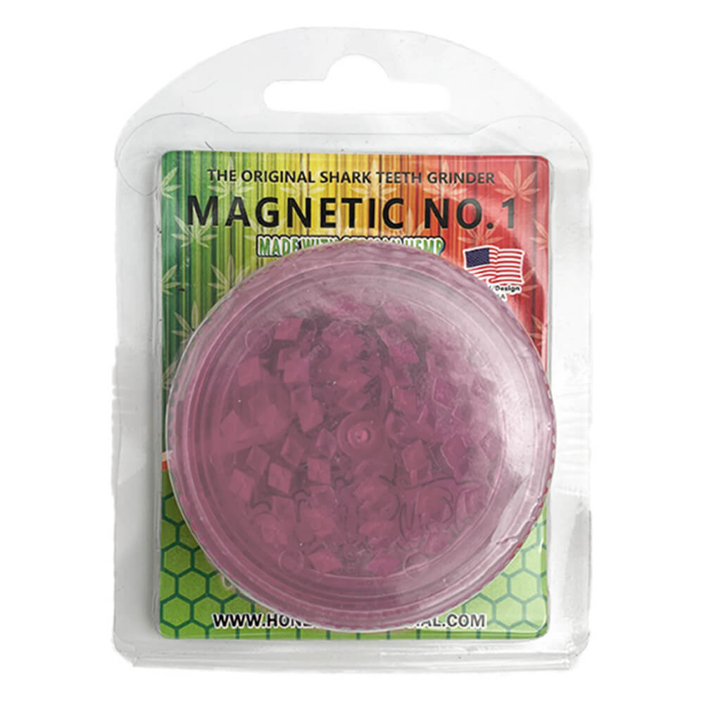 GRINDER HONEYPUFF MAGNETICO DE ACRILICO 60 MM 3 PZS ROSADO -3